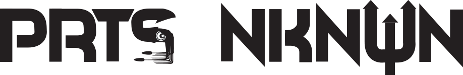 PRTS NKNWN logo featuring squid and trident